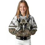 customized los angeles lakers deer skull camouflage white varsity jacket best selling
