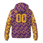 customized los angeles lakers trellis mesh purple windbreaker jacket best selling