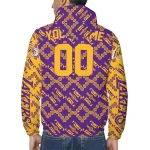customized los angeles lakers trellis mesh purple windbreaker jacket best selling