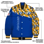 customized los angeles rams freedom claw blue varsity jacket best selling