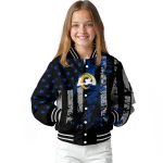 customized los angeles rams star stripes blue black varsity jacket best selling
