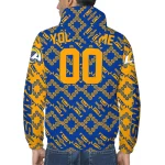 customized los angeles rams trellis mesh blue windbreaker jacket best selling