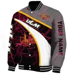 customized louisiana monroe warhawks electric flash red varsity jacket best selling