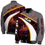 customized louisiana monroe warhawks electric flash red varsity jacket best selling