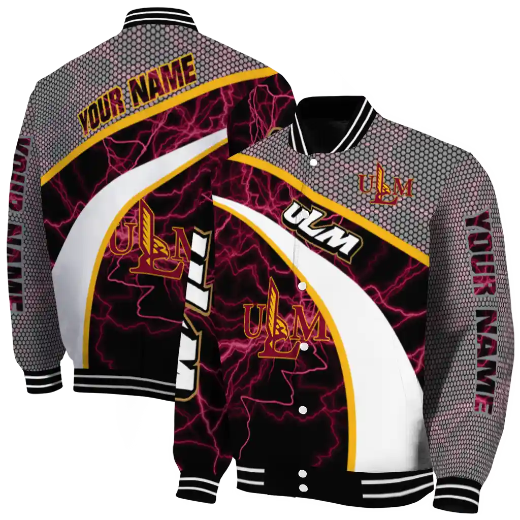 customized louisiana monroe warhawks electric flash red varsity jacket fashion forward customized louisiana monroe warhawks electric flash red varsity jacket fashion forward