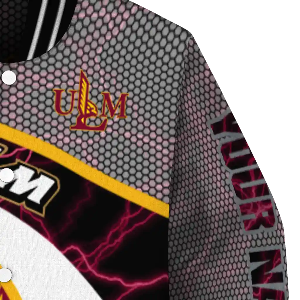 customized louisiana monroe warhawks electric flash red varsity jacket premium grade customized louisiana monroe warhawks electric flash red varsity jacket premium grade