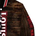 customized louisiana ragin cajuns flag wood brown varsity jacket best selling