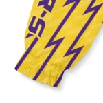 customized lsu tigers lightning strike grid purple windbreaker jacket best selling