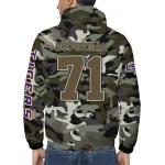 customized lsu tigers skull camo camouflage windbreaker jacket best selling