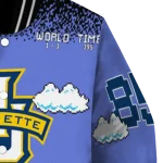 customized marquette golden eagles mario blocks blue black varsity jacket best selling
