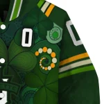 customized marquette golden eagles shamrock vortex green varsity jacket best selling