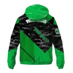 customized marshall thundering herd arrow matrix green black windbreaker jacket best selling