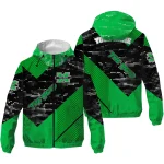 customized marshall thundering herd arrow matrix green black windbreaker jacket best selling