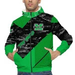 customized marshall thundering herd arrow matrix green black windbreaker jacket best selling