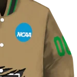 customized marshall thundering herd claw effect beige varsity jacket best selling