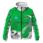 customized marshall thundering herd football flame green white windbreaker jacket best selling