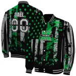 customized marshall thundering herd star stripes green black varsity jacket best selling
