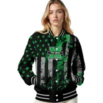 customized marshall thundering herd star stripes green black varsity jacket best selling