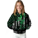 customized marshall thundering herd star stripes green black varsity jacket best selling