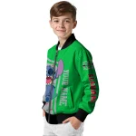 customized marshall thundering herd stitch laughing green bomber jacket best selling
