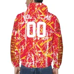 customized maryland terrapins brushstroke pattern red windbreaker jacket best selling
