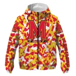 customized maryland terrapins camouflage mashup red windbreaker jacket best selling