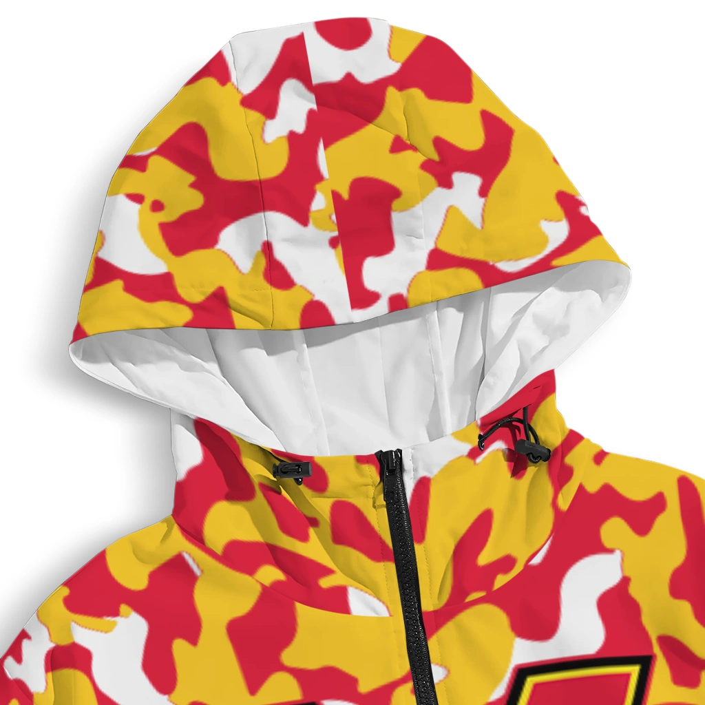 customized maryland terrapins camouflage mashup red windbreaker jacket premium grade customized maryland terrapins camouflage mashup red windbreaker jacket premium grade