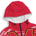 customized maryland terrapins pattern layers red windbreaker jacket best selling