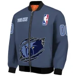 customized memphis grizzlies claw slash blue bomber jacket best selling