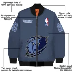 customized memphis grizzlies claw slash blue bomber jacket best selling