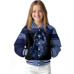 customized memphis grizzlies reaper hands blue black varsity jacket best selling