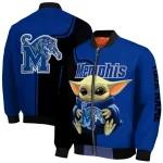 customized memphis tigers adorable yoda blue black bomber jacket best selling