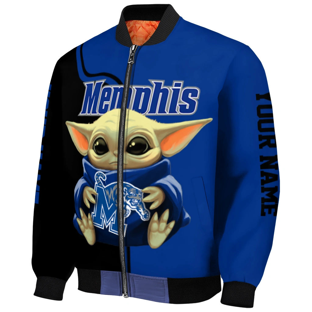 customized memphis tigers adorable yoda blue black bomber jacket fashion forward customized memphis tigers adorable yoda blue black bomber jacket fashion forward