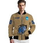 customized memphis tigers claw effect beige bomber jacket best selling