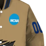customized memphis tigers claw effect beige varsity jacket best selling