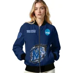 customized memphis tigers claw mark blue bomber jacket best selling