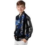 customized memphis tigers star stripes blue black varsity jacket best selling