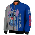 customized memphis tigers stitch laughing blue bomber jacket best selling