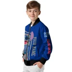 customized memphis tigers stitch laughing blue bomber jacket best selling