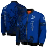 customized memphis tigers tribal deer art blue bomber jacket best selling