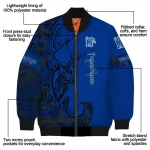 customized memphis tigers tribal deer art blue bomber jacket best selling