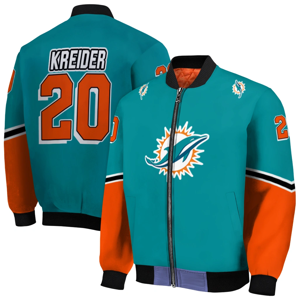 customized miami dolphins chevron style aqua bomber jacket best selling customized miami dolphins chevron style aqua bomber jacket best selling