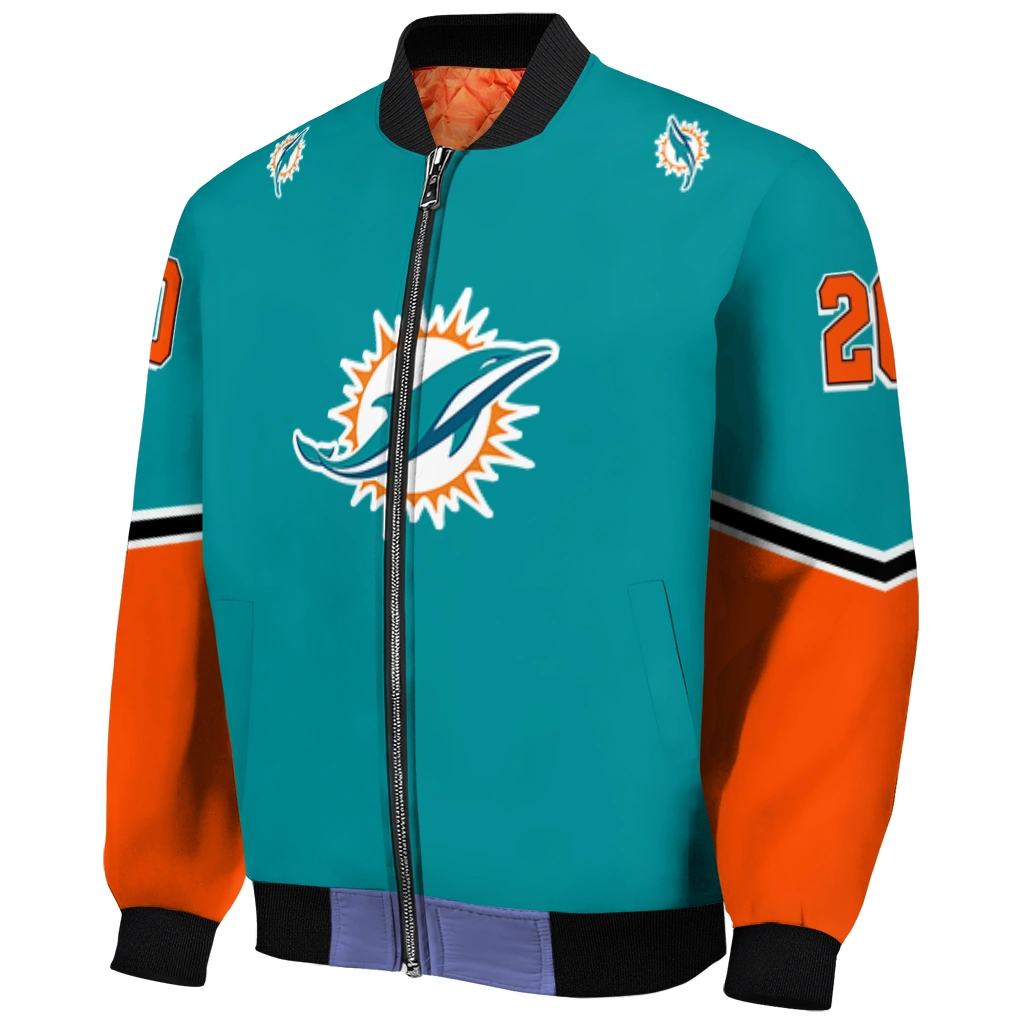 customized miami dolphins chevron style aqua bomber jacket fashion forward customized miami dolphins chevron style aqua bomber jacket fashion forward