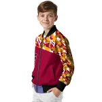 customized miami heat camouflage style red bomber jacket best selling
