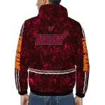 customized miami heat shards cluster red windbreaker jacket best selling