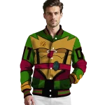 customized miami heat turtle armor varsity jacket best selling