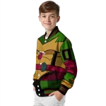 customized miami heat turtle armor varsity jacket best selling