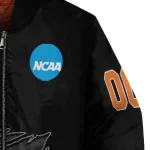 customized miami hurricanes claw shred black bomber jacket best selling