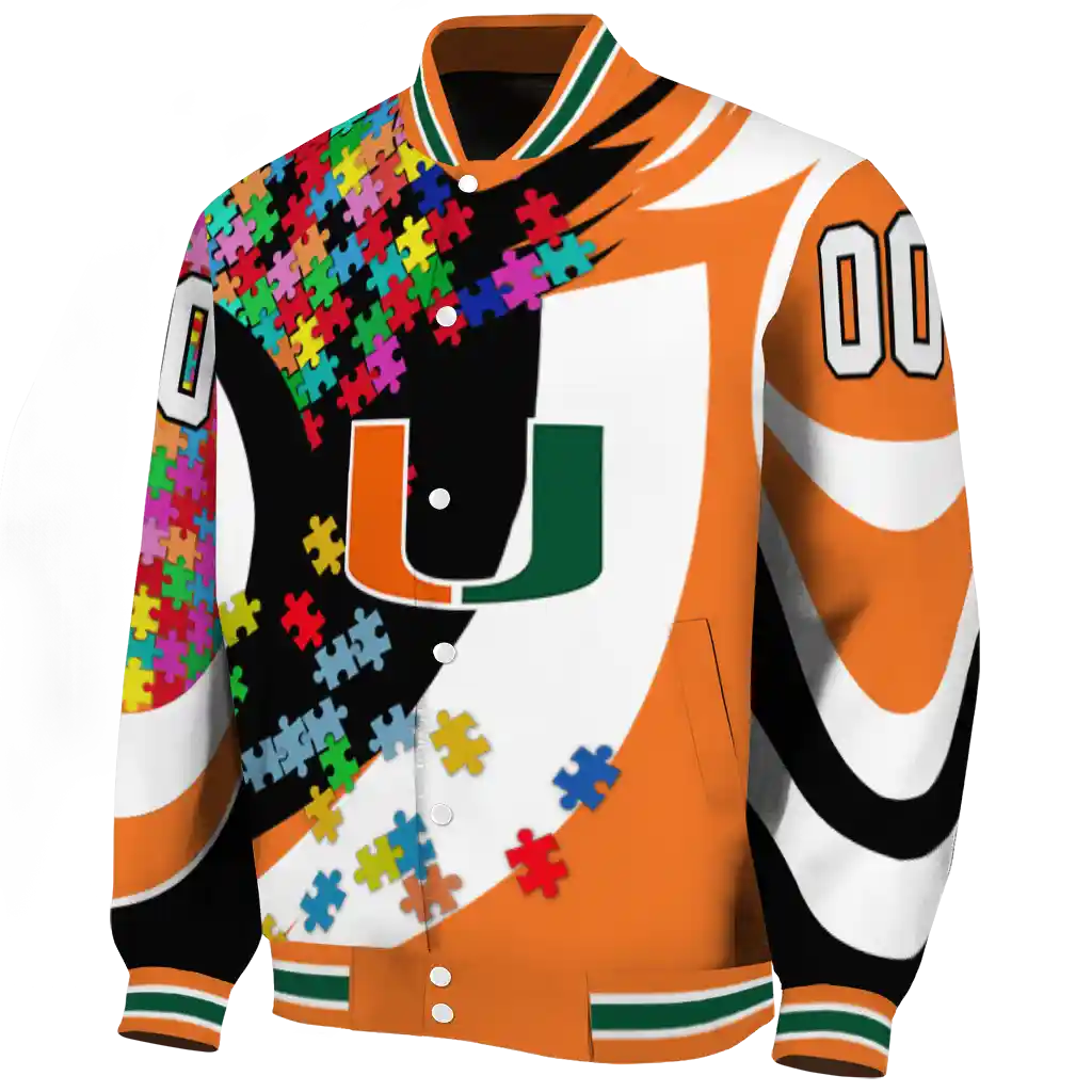 customized miami hurricanes stars and stripes slashes orange varsity jacket best selling customized miami hurricanes stars and stripes slashes orange varsity jacket best selling