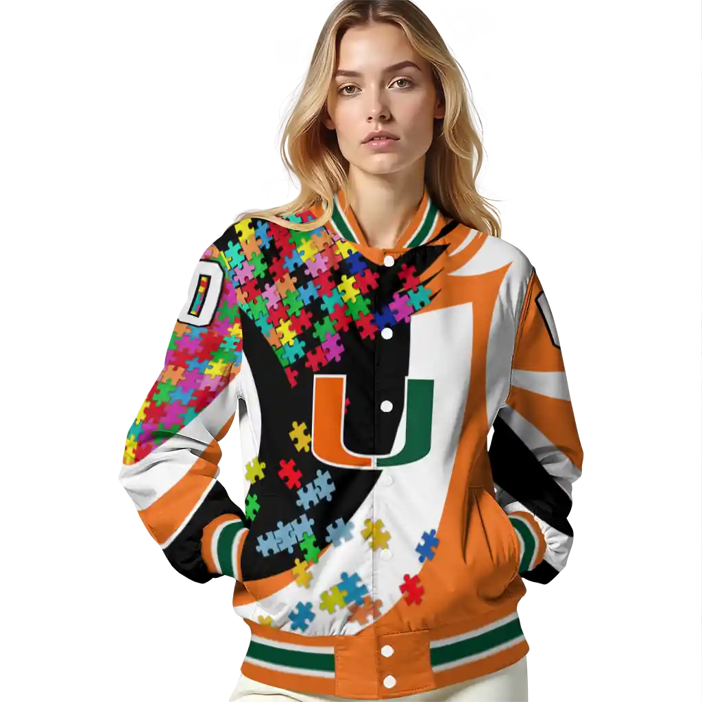 customized miami hurricanes stars and stripes slashes orange varsity jacket latest model customized miami hurricanes stars and stripes slashes orange varsity jacket latest model